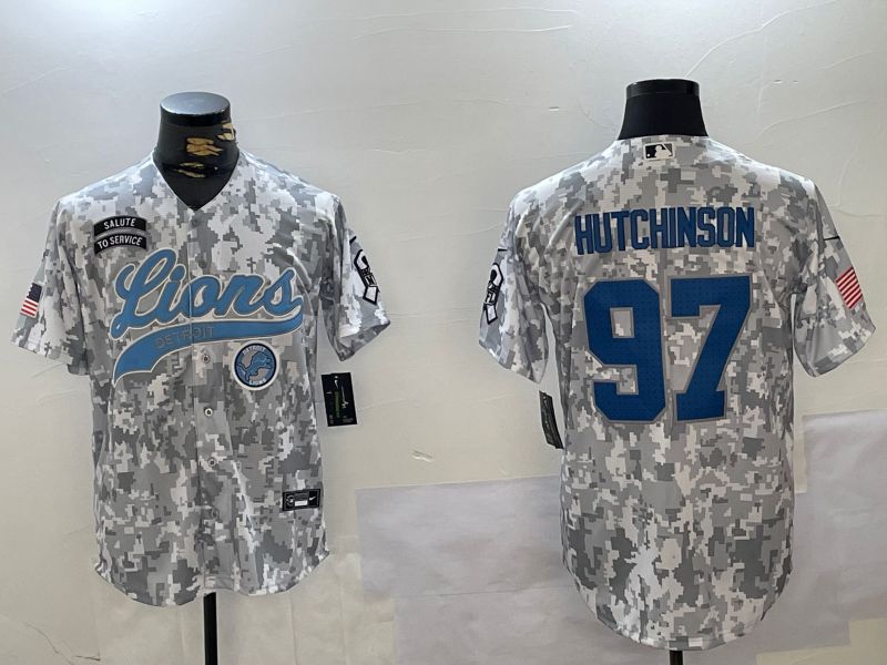 Men Detroit Lions #97 Hutchinson Nike Arctic Camo 2024 Salute to Service Limited NFL Jersey style 2->detroit lions->NFL Jersey